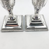 Pair of Edwardian Elkington & Co Sterling Silver Candlesticks