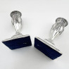Pair of Edwardian Elkington & Co Sterling Silver Candlesticks