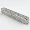 Good Gauge Edwardian Sterling Silver Jewellery Trinket Box (1910)