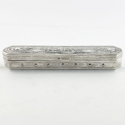 Good Gauge Edwardian Sterling Silver Jewellery Trinket Box