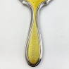 Good Quality Sterling Silver and Enamel Hand Mirror