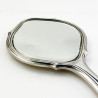 Good Quality Sterling Silver and Enamel Hand Mirror