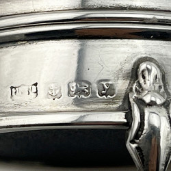 Sterling Silver and Guilloche Enamel Jewellery or Trinket Box