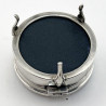 Sterling Silver and Guilloche Enamel Jewellery or Trinket Box