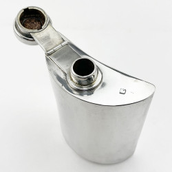 Superb Quality 6.8 Troy Oz Sterling Silver Hip Flask