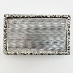 Good Quality Sterling Silver Snuff or Trinket Box