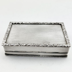Good Quality Sterling Silver Snuff or Trinket Box