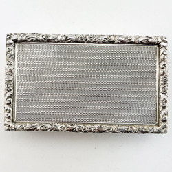 Good Quality Sterling Silver Snuff or Trinket Box