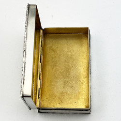 Good Quality Sterling Silver Snuff or Trinket Box