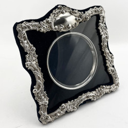 Unusual Design Edwardian Sterling Silver Photo Frame (1903)