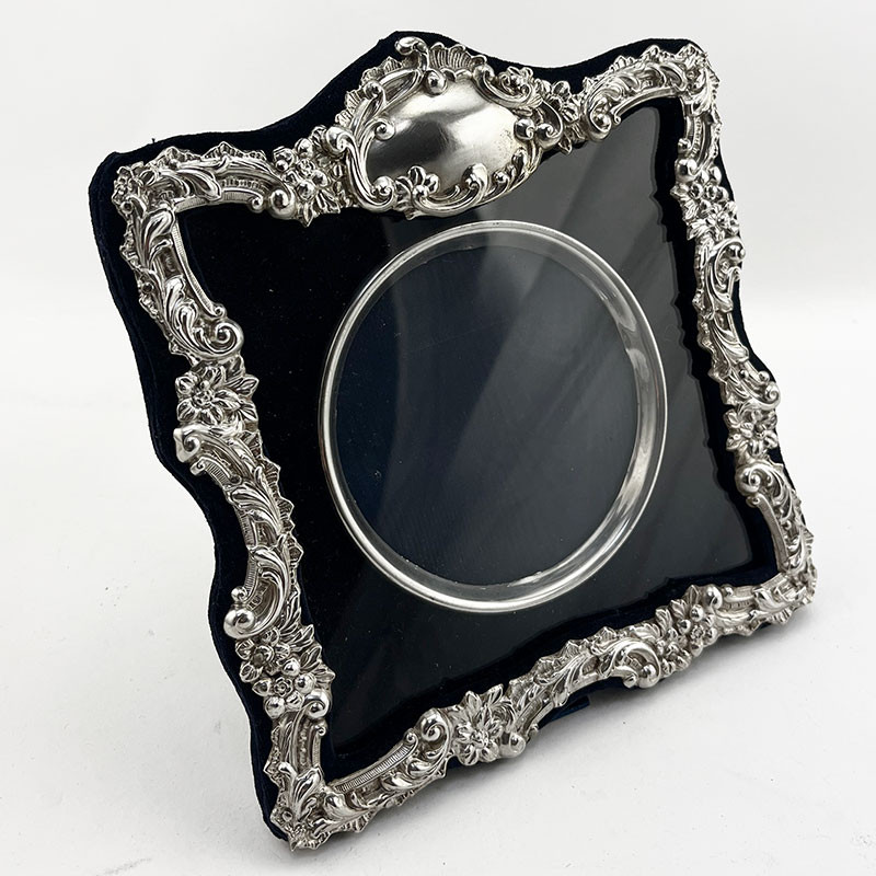 Unusual Design Edwardian Sterling Silver Photo Frame (1903)
