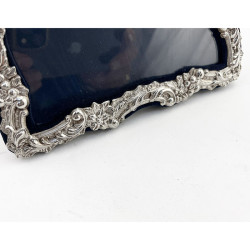 Unusual Design Edwardian Sterling Silver Photo Frame