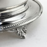 Victorian Fern Engraved Oval Silver Plated Biscuit Box
