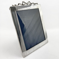 Stylish and Good Gauge Sterling Silver Rectangular Photo Frame (1930)