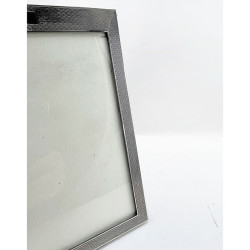 Impressive Engine Turned Style Sterling Silver Photo Frame