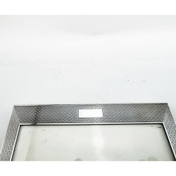 Impressive Engine Turned Style Sterling Silver Photo Frame
