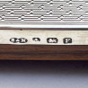 Impressive Engine Turned Style Sterling Silver Photo Frame