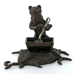 Bronze Reproduction of a Victorian Bear Shaped Salt