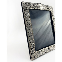 Large Edwardian Sterling Silver Photo Frame by Henry Matthews