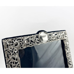 Large Edwardian Sterling Silver Photo Frame by Henry Matthews