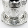 Pretty Victorian Silver Plated Biscuit Barrel