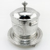 Pretty Victorian Silver Plated Biscuit Barrel