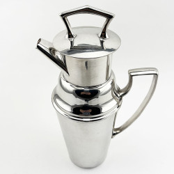 Unusual Design Asprey Silver Plated Cocktail Shaker (c.1935)