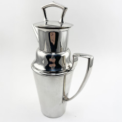 Unusual Design Asprey Silver Plated Cocktail Shaker