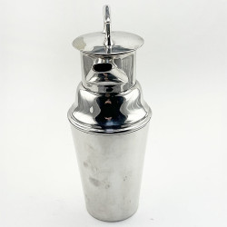 Unusual Design Asprey Silver Plated Cocktail Shaker