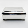 Large Handsome Silver Plated Cigar or Trinket Box