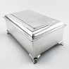 Superb Large Handsome Silver Plated Cigar or Trinket Box (c.1900)