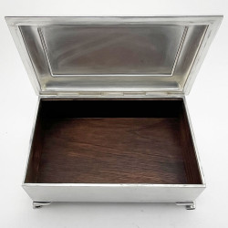 Large Handsome Silver Plated Cigar or Trinket Box