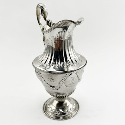 Sterling Silver Georgian Cream Jug with an Inverted Urn Shaped Body