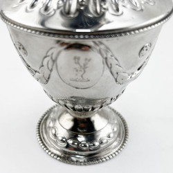 Sterling Silver Georgian Cream Jug with an Inverted Urn Shaped Body