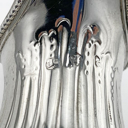 Sterling Silver Georgian Cream Jug with an Inverted Urn Shaped Body