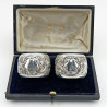 Boxed Pair of Victorian Sterling Silver Napkin Rings