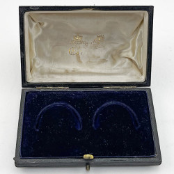 Boxed Pair of Victorian Sterling Silver Napkin Rings