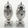 Elegant Edwardian Sterling Silver Peppers (1901 & 1902)