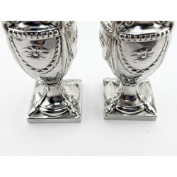 Elegant Edwardian Sterling Silver Peppers