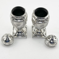 Elegant Edwardian Sterling Silver Peppers