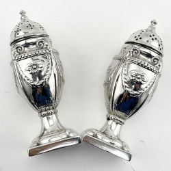 Elegant Edwardian Sterling Silver Peppers
