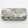 Decorative and Good Gauge Victorian Sterling Silver Jewellery or Trinket Box (1898)