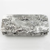 Decorative and Good Gauge Victorian Sterling Silver Jewellery or Trinket Box