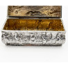 Decorative and Good Gauge Victorian Sterling Silver Jewellery or Trinket Box