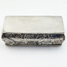 Decorative and Good Gauge Victorian Sterling Silver Jewellery or Trinket Box