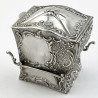 Victorian Sterling Silver Sedan Chair Playing Card Case (1899)