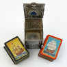 Victorian Sterling Silver Sedan Chair Playing Card Case