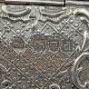 Victorian Sterling Silver Sedan Chair Playing Card Case
