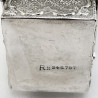 Victorian Sterling Silver Sedan Chair Playing Card Case