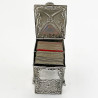 Victorian Sterling Silver Sedan Chair Playing Card Case